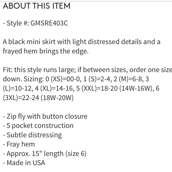 Good American Black Distressed Raw Hem Denim Mini Skirt - Picture 7 of 7